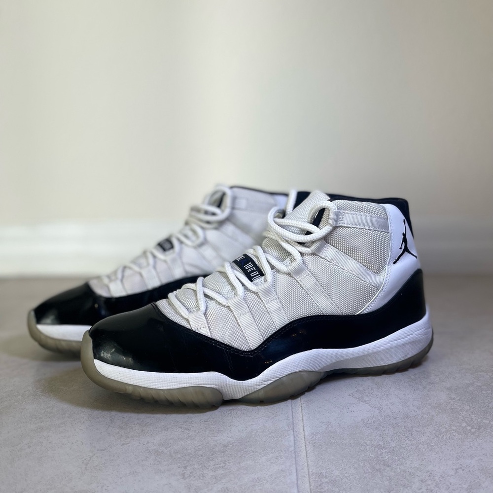 Air Jordan 11 Retro Black and White Sneakers